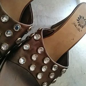 Yellow box Rhinestone Heels